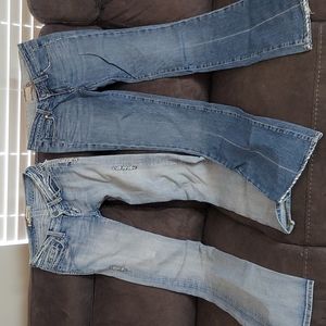 Flare Jeans BEK size 24x35.5 & Paige size  27XL